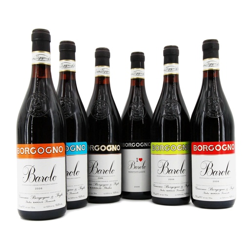 [BORGO10_VS_GS] Borgogno Gift Set "The Colours of Barolo" 2006 (6 Bottles)